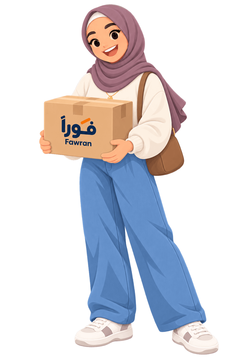 المستلمة وصلها الطرد وشايلاه
